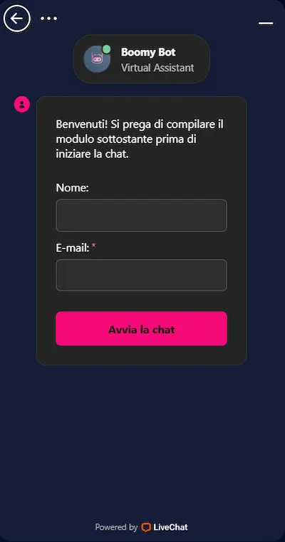 BoomerangBet Casino support